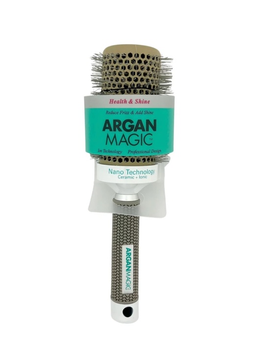 Argan Magic Other - Argan Magic Round Brush #AM-119 Reduce Frizz &Add Shine Nano Technology Ceramic